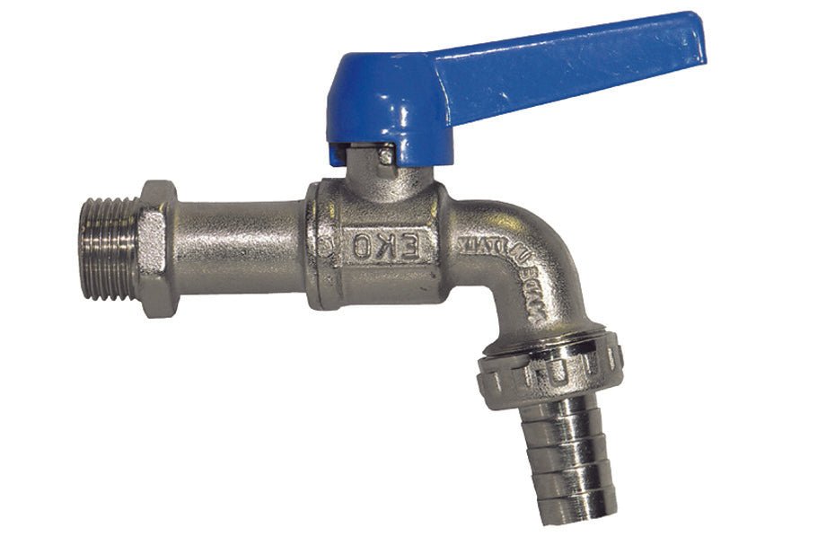 Gebogenes Kugelventil Mit Schlauchhalter Mod. Eko - Lux - MEGART