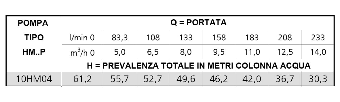 Multistufen - Horizontale Centrifugalpumpe Lowara Serie 10Hm - MEGART