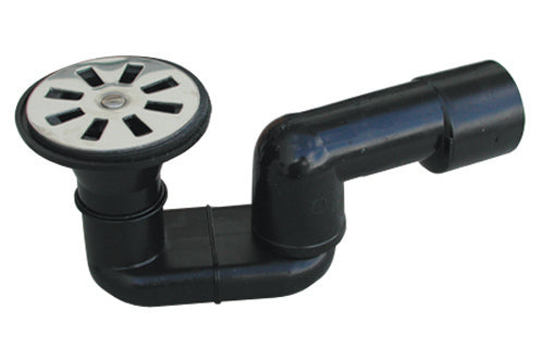 Sifon De Douche Pehd Noir Soudable Avec Sortie Diam.40 Valsir