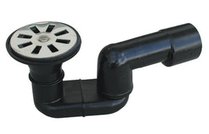 Sifon De Douche Pehd Noir Soudable Avec Sortie Diam.40 Valsir