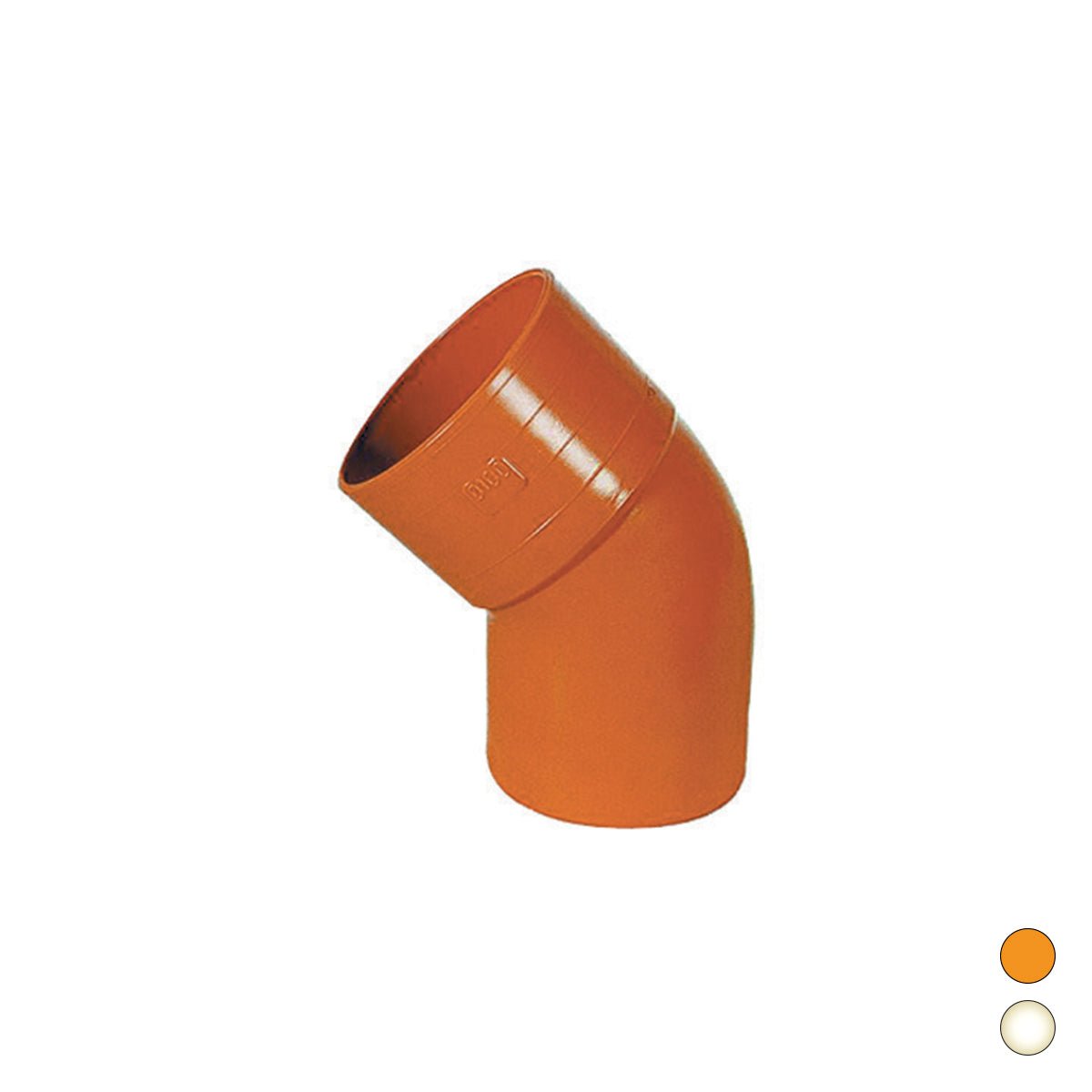 Bogen Aus 45° IN PVC - MEGART