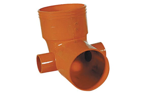 Bogen Aus WC 2 Anschlüsse IN PVC Orange - MEGART