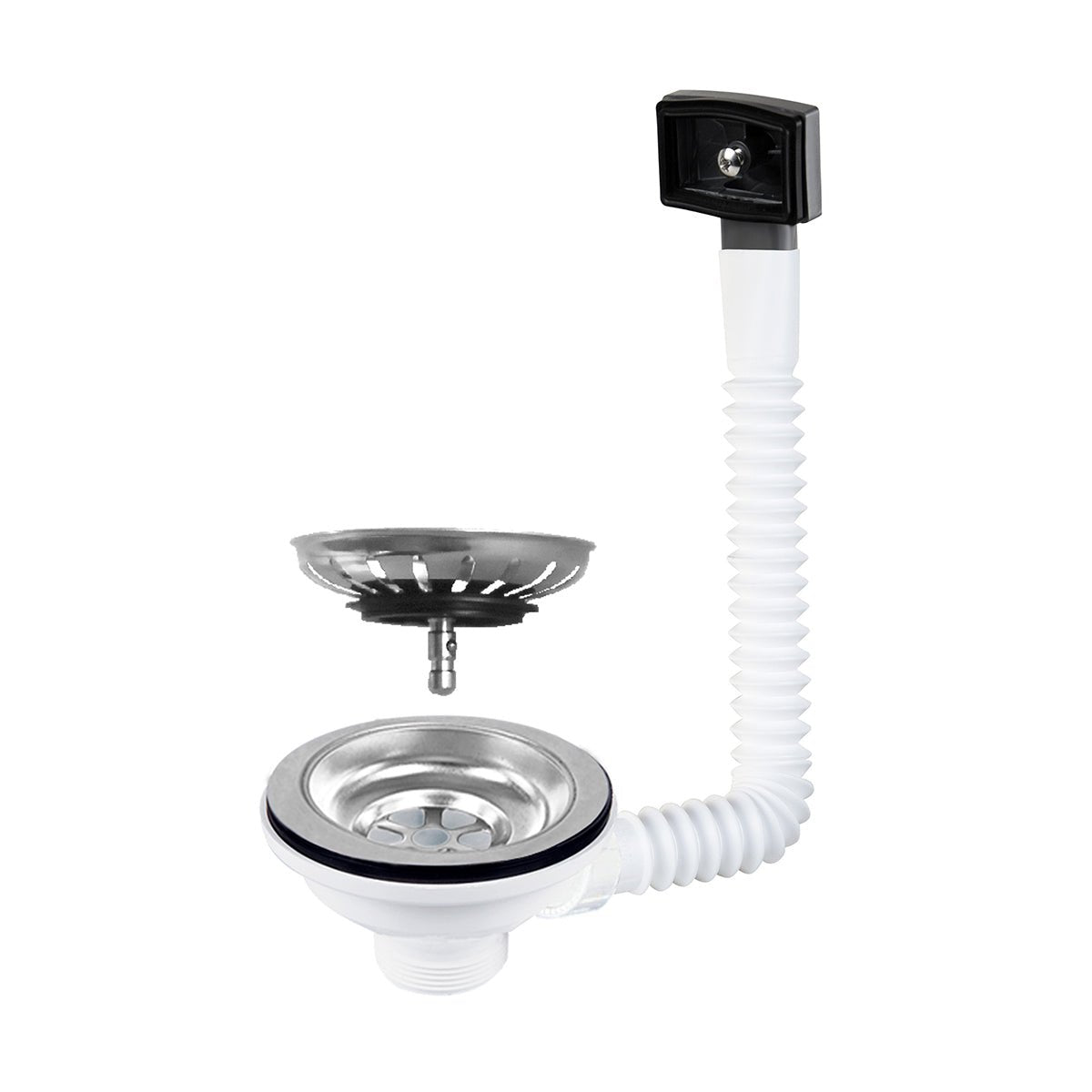 Auslass Für Waschbecken Mit Abnehmbarem Korb Und Überlauf - MEGART