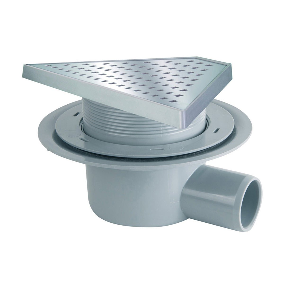Rinnen In Abs "Miniflow T" Mit Quadratigem Gitter - MEGART