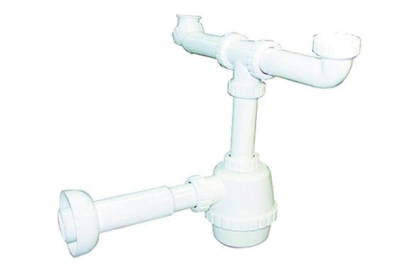 Pvc Sifon 2 Wege S / Ablauf Für Porzellan Mit Ablaurohr - MEGART