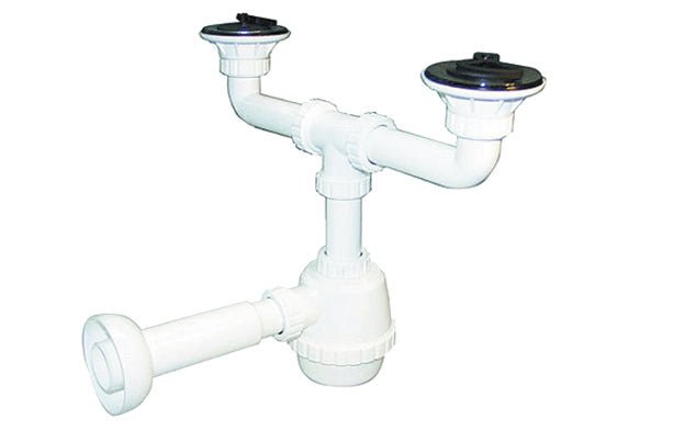 Pvc Sifon 2 Wege C / Ablauf Für Porzellan Mit Ablaurohr - MEGART