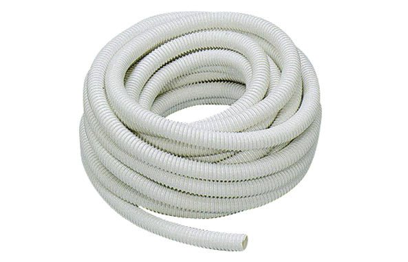 Weisses Flexibles Spiralrohr Aus Pvc Pro Meter - MEGART