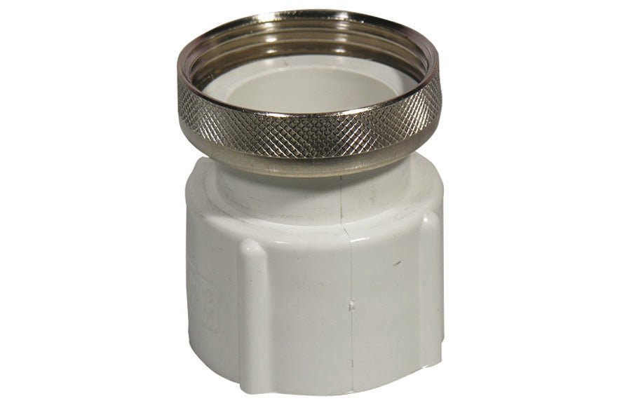 Weisses Abs - Anschlussteil Mit Brass - Ring - MEGART