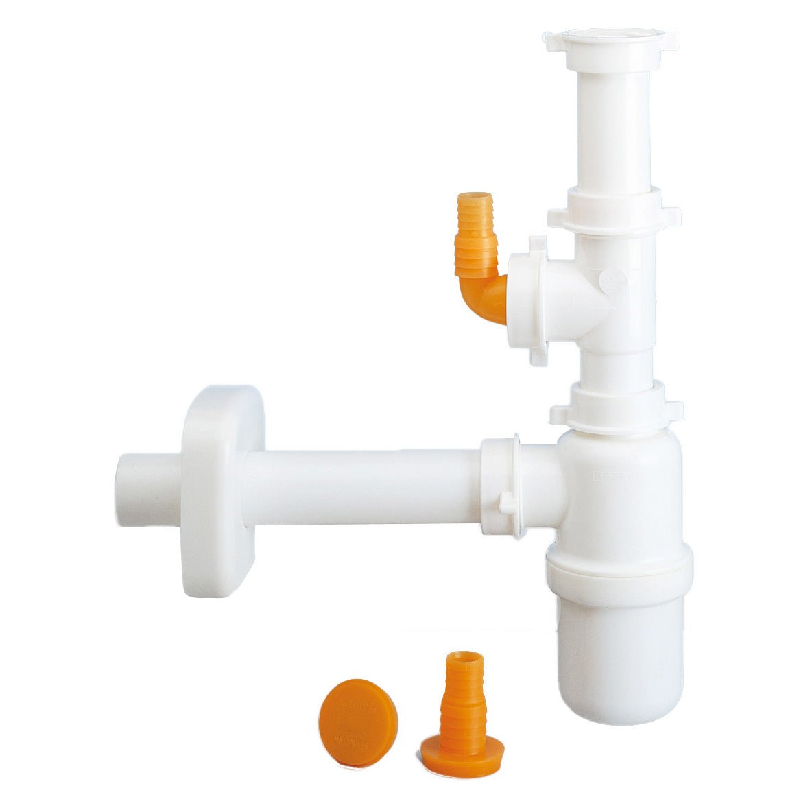 Flaschensifon Für Spülbecken 1V Mit Horizontalen Geschirrspüleranschluss - MEGART