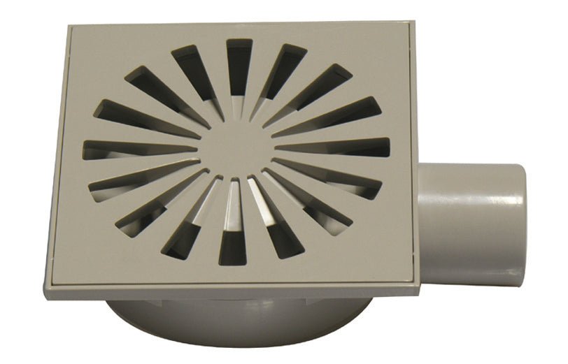 Grauer Siphonierter Deckel Aus Abs Mit Gitter - MEGART