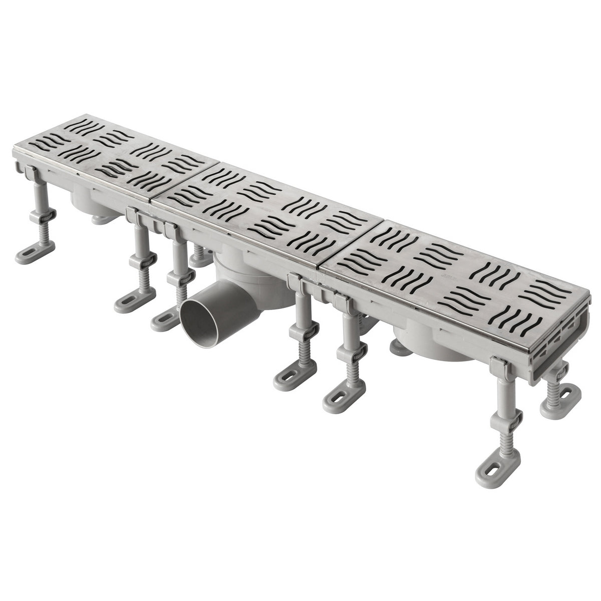Siphonierter Kanal Mit Edelstahlgitter Und 1 Deckel - MEGART