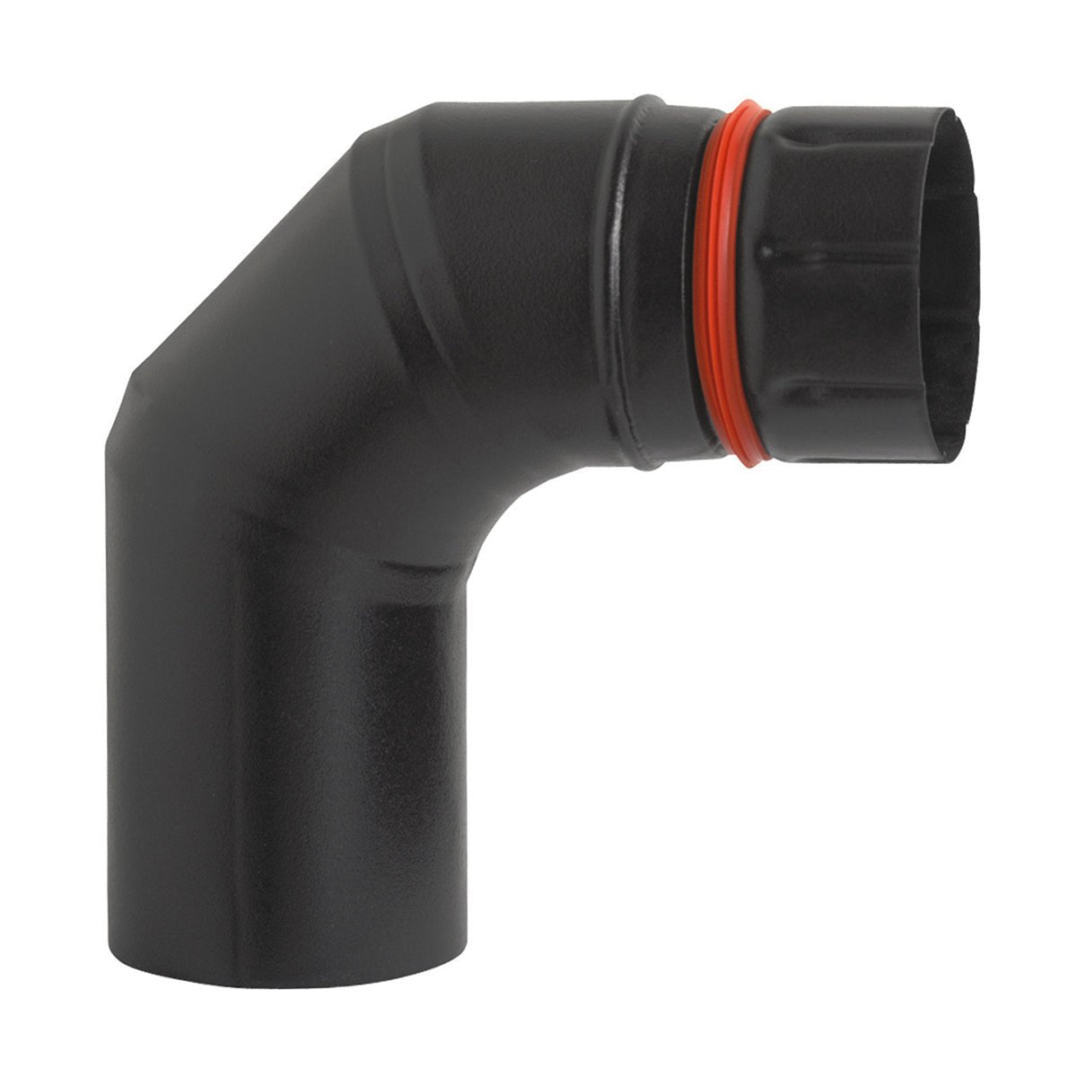 Eco - Pellet Biegung 90° Schwarz Glasiert - MEGART