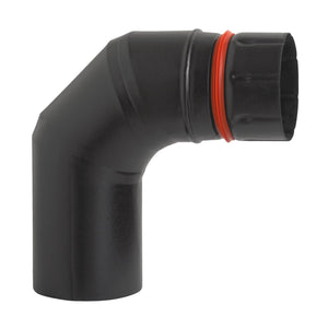 Eco - Pellet Biegung 90° Schwarz Glasiert - MEGART