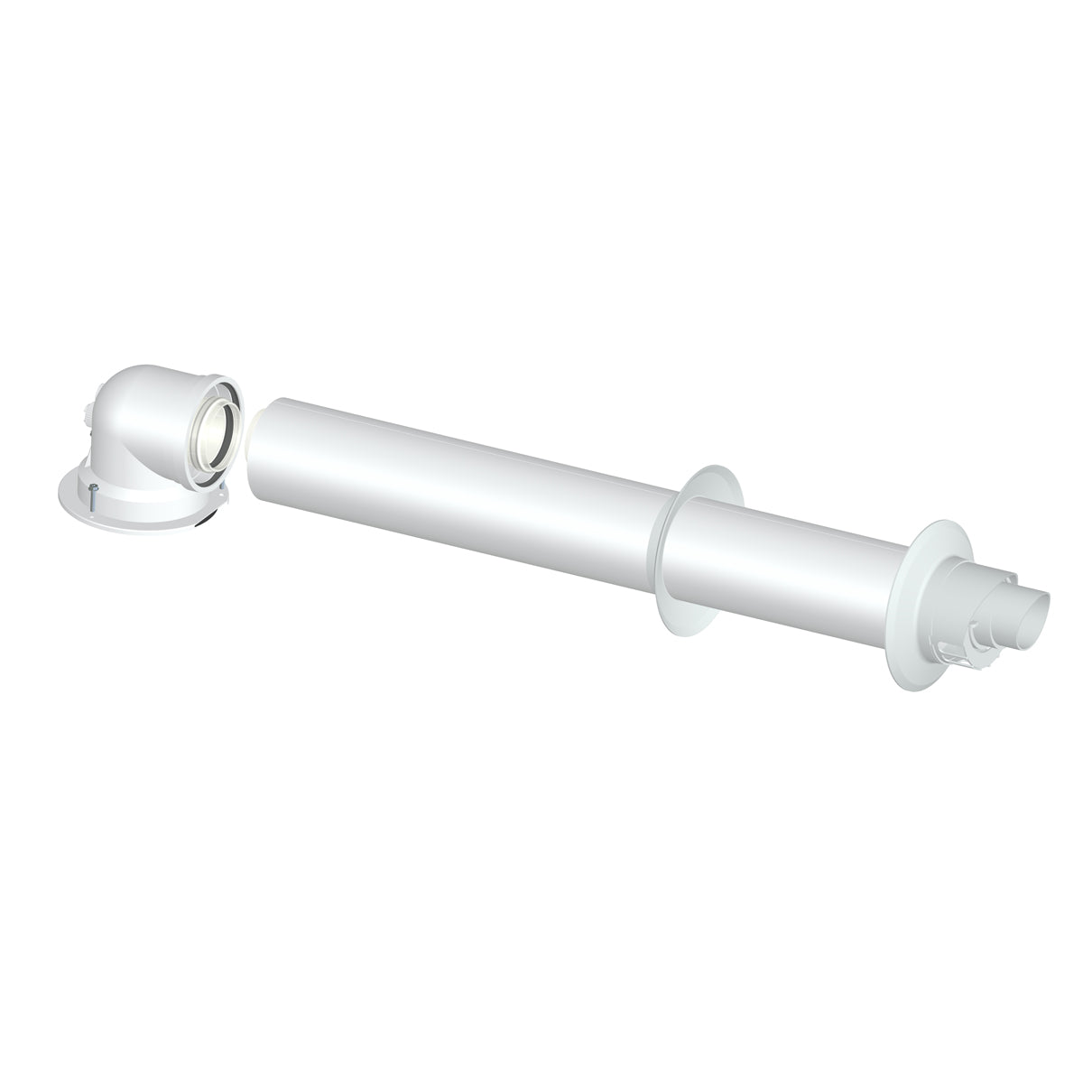 Kit 7 Koaxial M/F Dn 60/100 Pac New - MEGART