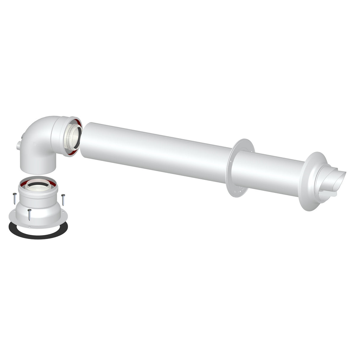 Kit 7 Koaxial M/F Dn 60/100 - MEGART