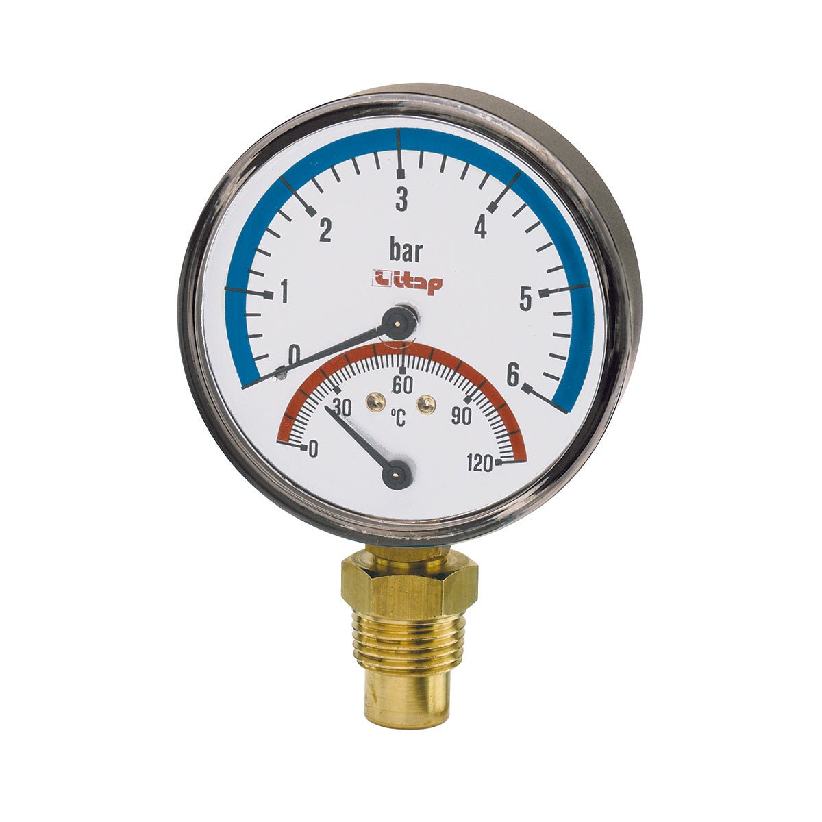 Radialanschluss - Thermomanometer - MEGART