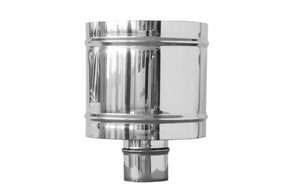 4 - Wind Abgasrohr Mit Runden Basis Verzinkt - MEGART