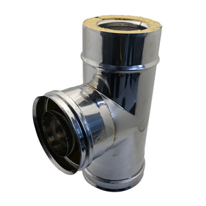 Inox 316L Doppelwand Tee 90° - MEGART