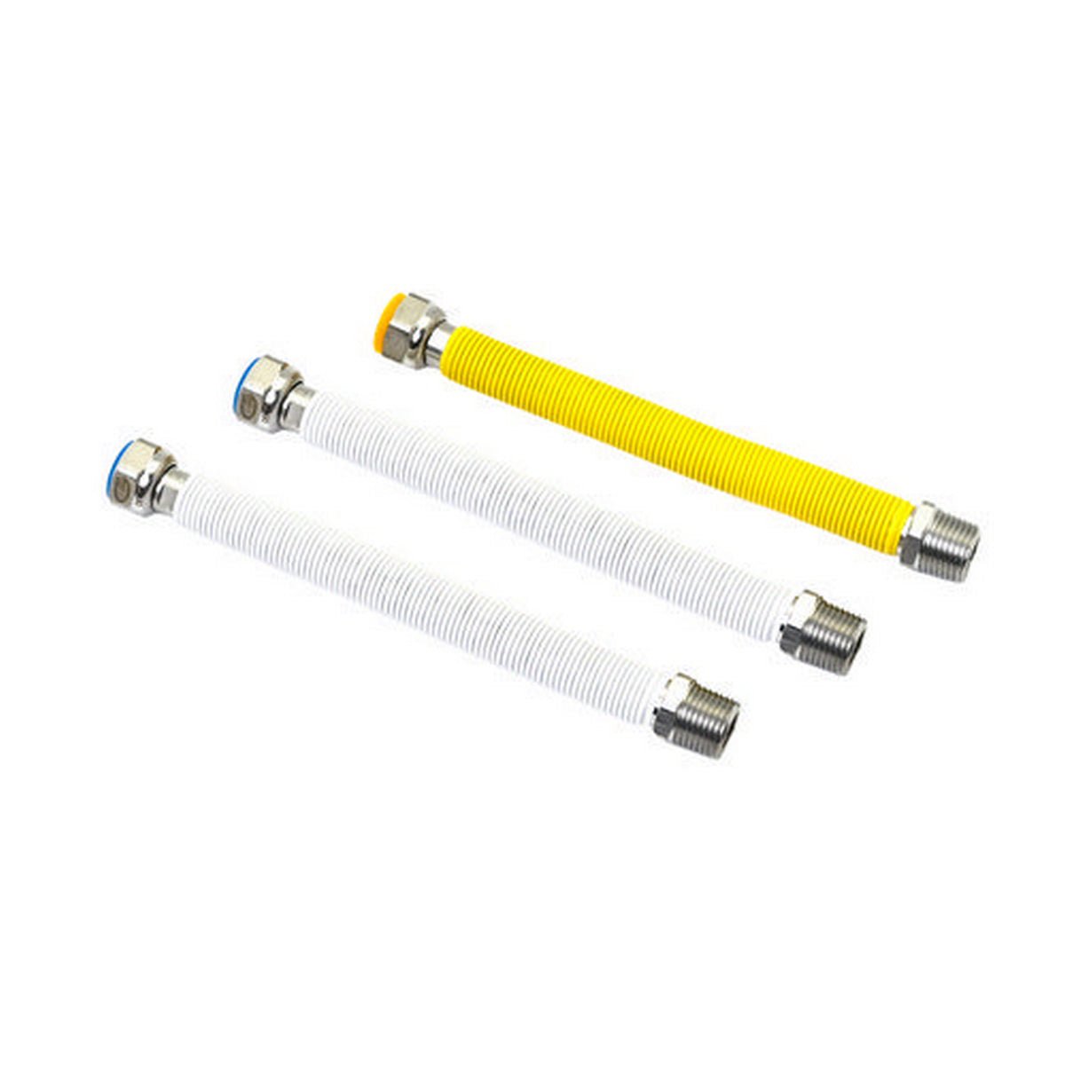 Kit 3 Stück Flexible 1 Gas 2 Weiss - MEGART