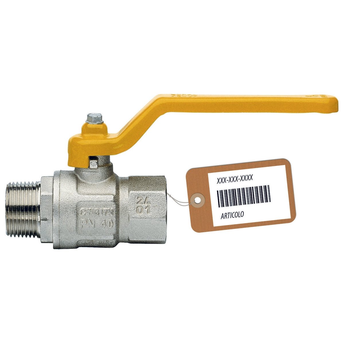 Kugelventil Gas Mf Mit Langem Hebel Mod. London F - Brico - MEGART