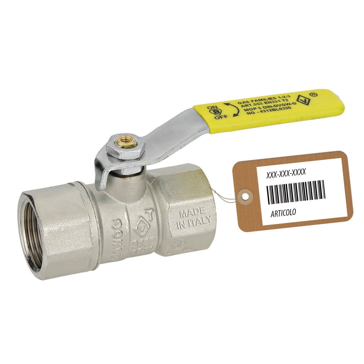 Kugelventil Gas Ff Mit Langem Hebel Mod. Dakota F - Brico - MEGART