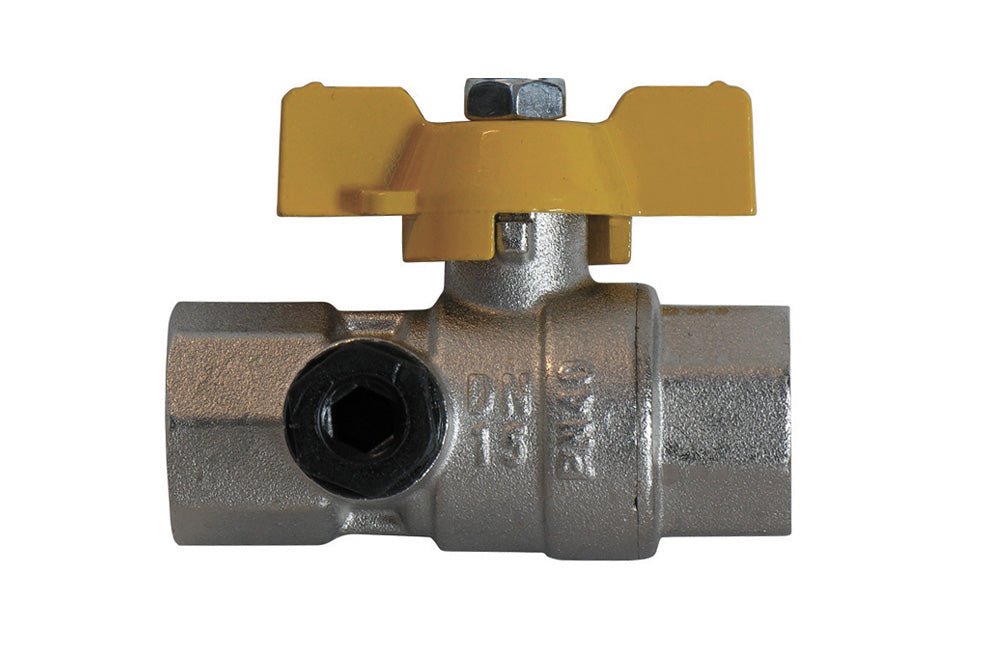 Kugelventil Gas Mit Vollgang Und Manometeranschluss - MEGART