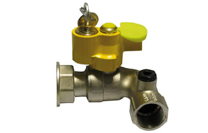 Kugelventil Gas F/Girello Rechteckig Mit Schloss - MEGART