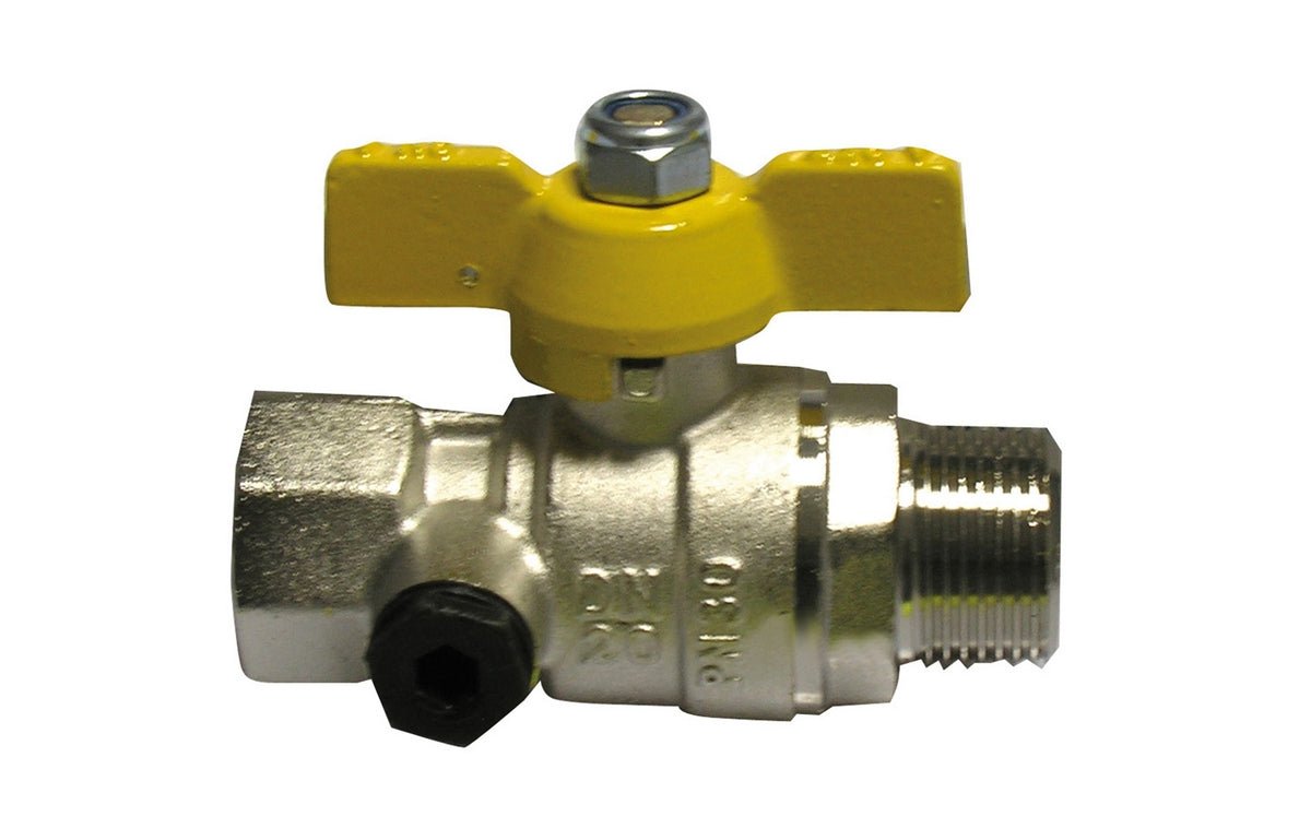 Kugelventil Gas Fm Mit Gelber Butterfly - MEGART