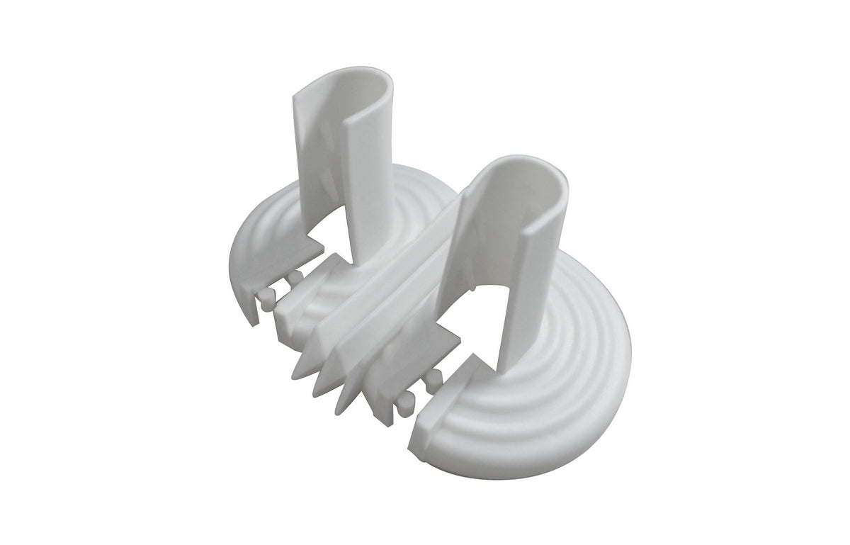 Bordure Double En Matériau Plastique Universel Blanche