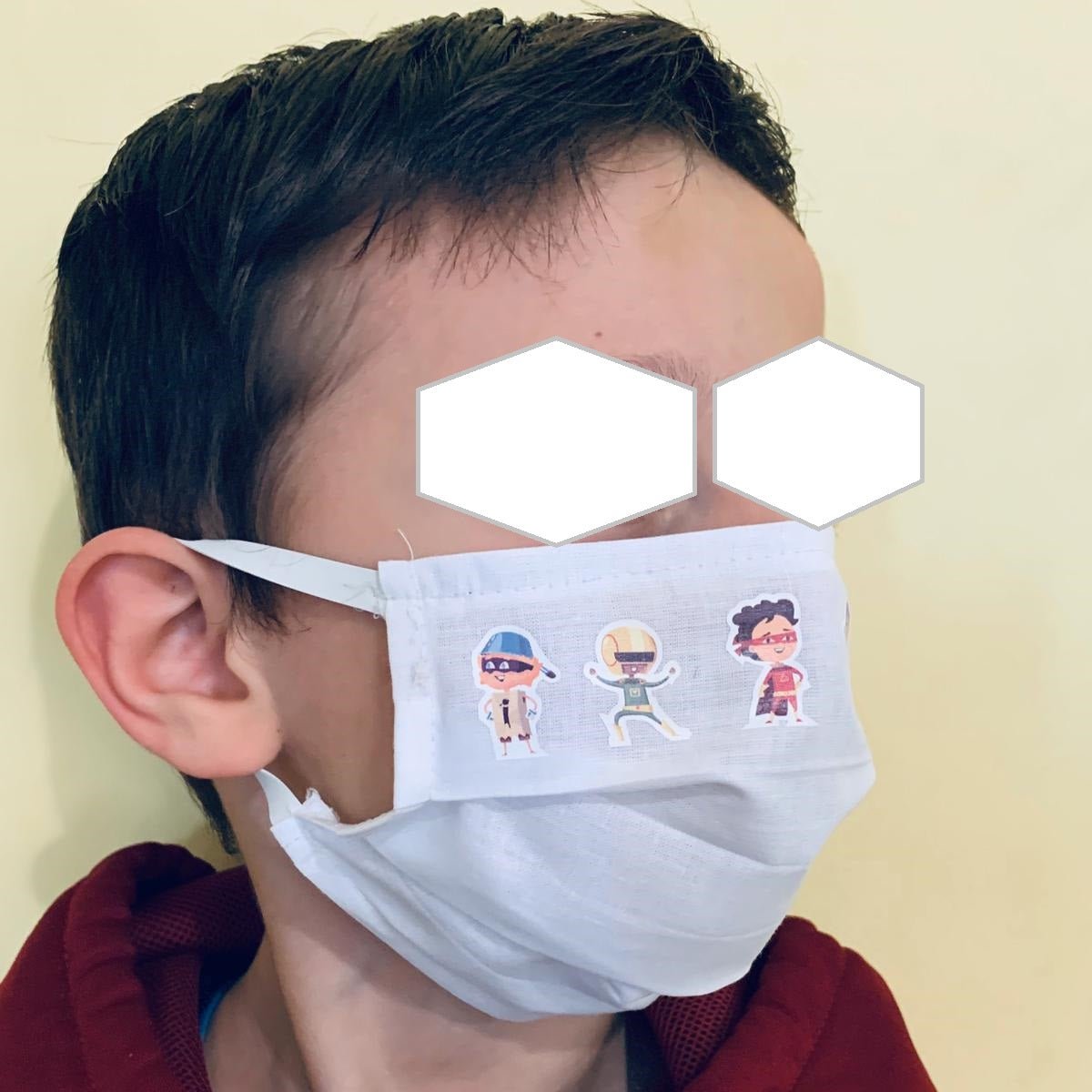 10 Stk Kindermasken Lächeln Mit Mischmotiven M/F Wasserabweisend - MEGART