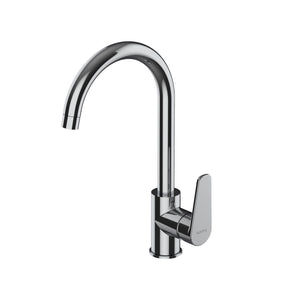 Miscelatore Monocomando Lavello Canna Tonda Serie Smeraldo            
