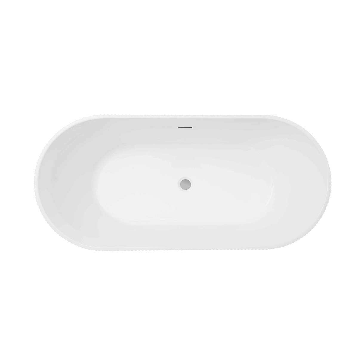 Freistehende Badewanne Geriffelte Fiammetta Oval