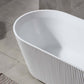 Freistehende Badewanne Geriffelte Fiammetta Oval