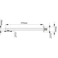 Flacher Duscharm Aus Messing Cm 37 X 3 - MEGART