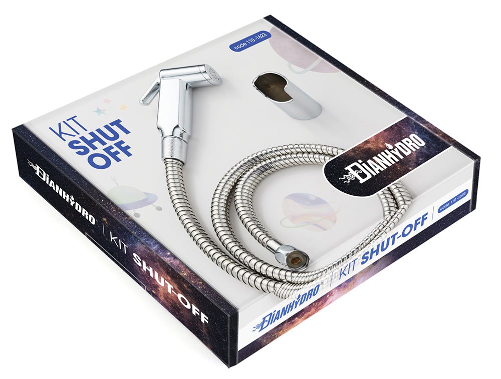 Shut - Off Duschkopf - Kit Mit Wandhalterung Und Flexibler Schlauch - MEGART