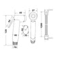Shut - Off Duschkopf - Kit Mit Wandhalterung Und Flexibler Schlauch - MEGART