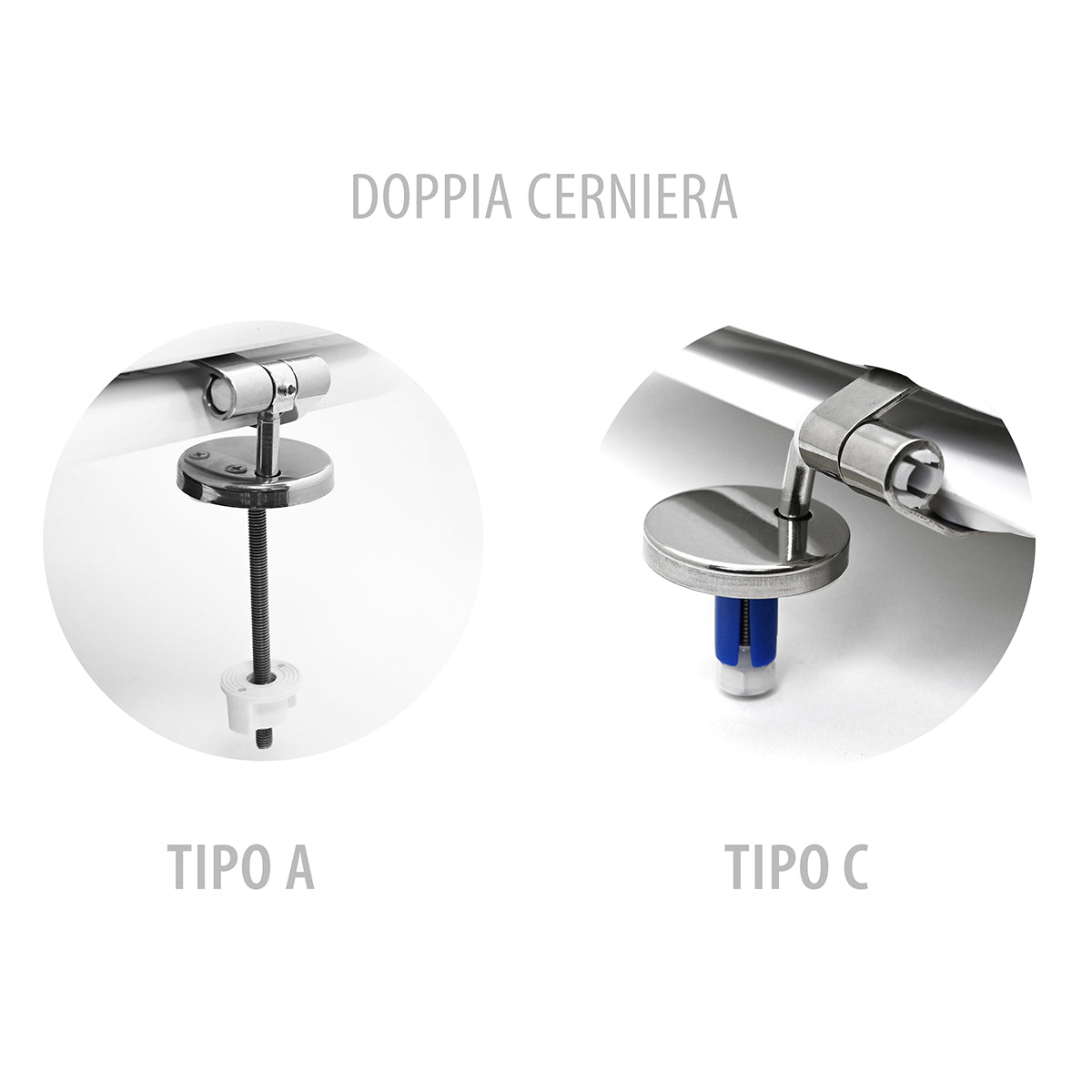 Wc - Sitz Aus Thermohartkunststoff Mod. D040 Doppelscharnier Form 6 - MEGART