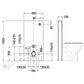Rakmonolite Modul für wandbündiges Stand - WC - MEGART