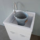 Melamine - Waschtrog mit Unterschrank und Wanne aus ABS - MEGART