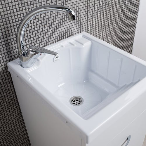 Melamine - Waschtrog mit Unterschrank und Wanne aus ABS - MEGART