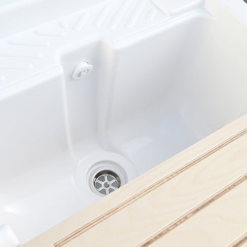 Waschtrog mit Möbel aus wasserabweisendem Melamin - MEGART