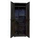Schrank aus Polypropylen mit Besenhalter Rattan H.178 - MEGART