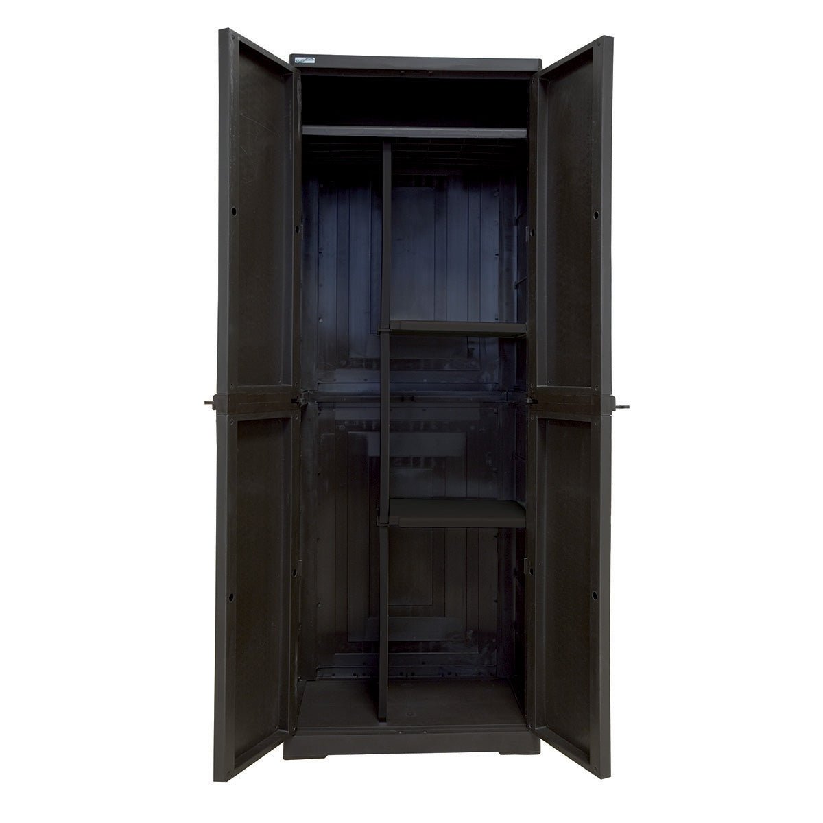 Schrank aus Polypropylen mit Besenhalter Rattan H.178 - MEGART