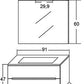 Hängeschrank Talia - Linie von 90 cm - MEGART