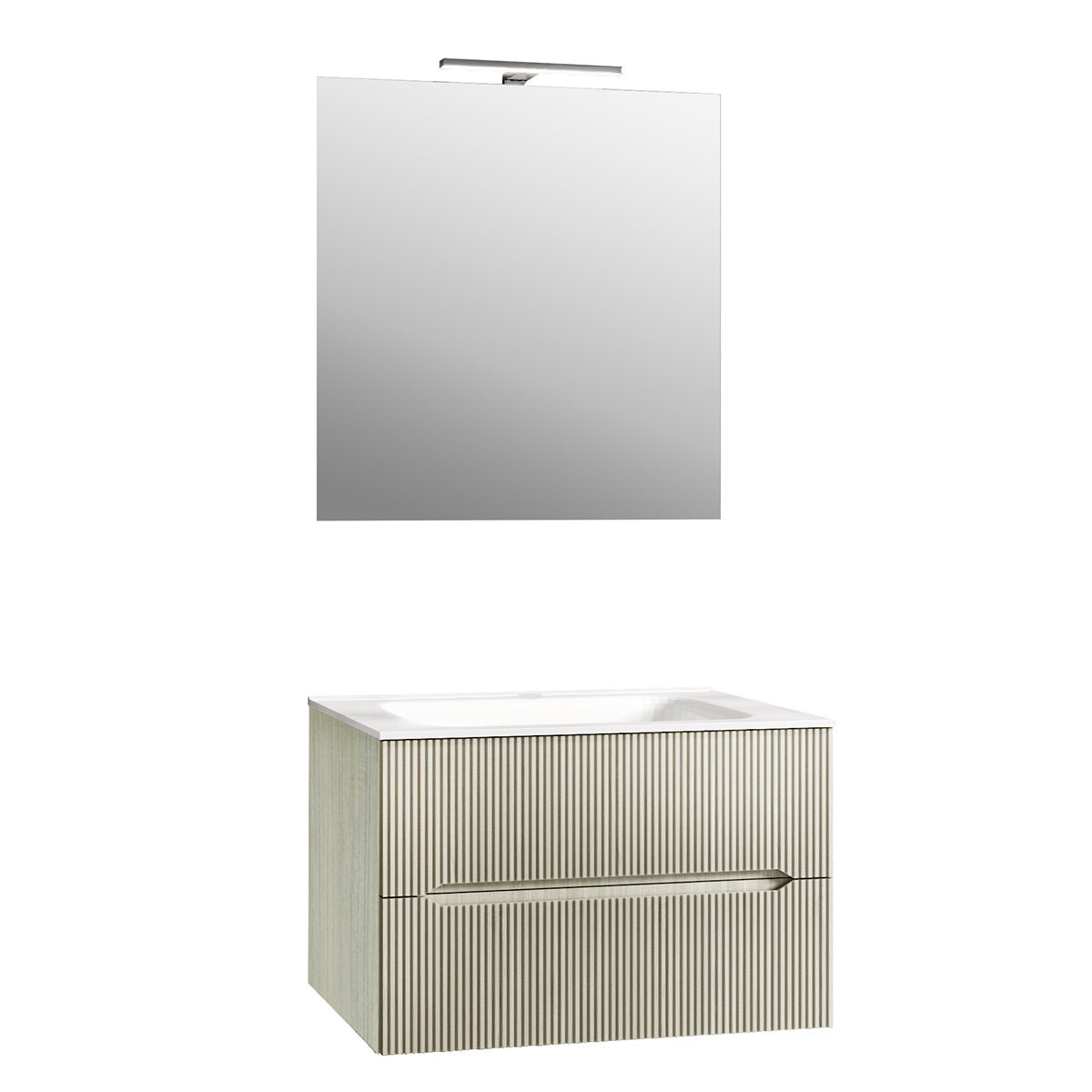 Hängender Badezimmerschrank Stick Line gerippt 70 cm - MEGART