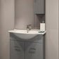 75 cm grosser Badezimmerschrank „Venice“ mit Waschbecken und Spiegel - MEGART