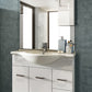85 cm grosser Badezimmerschrank „Venice“ mit Waschbecken und Spiegel - MEGART