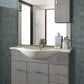 85 cm grosser Badezimmerschrank „Venice“ mit Waschbecken und Spiegel - MEGART