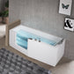Seniorenbadewanne mit Hahngestell und 2 Paneelen Modell Iris - MEGART