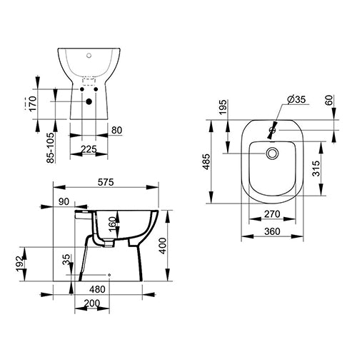 Bidet Gemma 2 - MEGART
